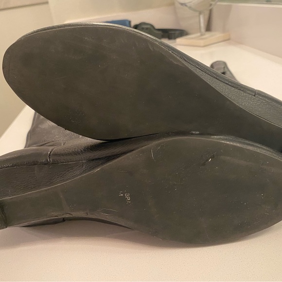 Steve Madden Intyce black leather boots, size 7 - Picture 3 of 4